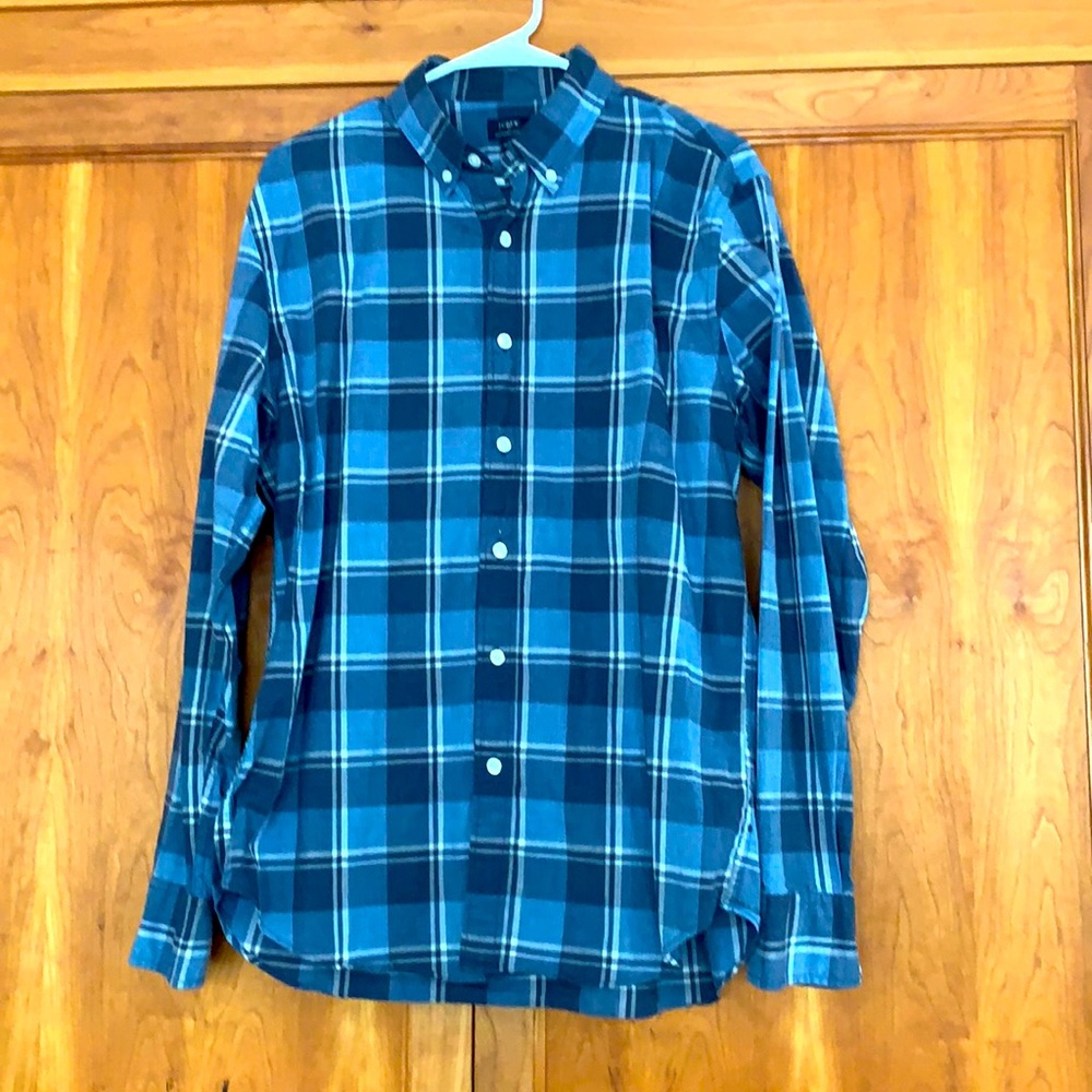 JCrew mens Heathered button down size large